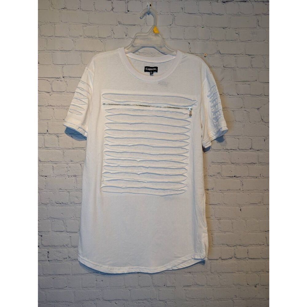 Carbon new white T-shirt size large tall*